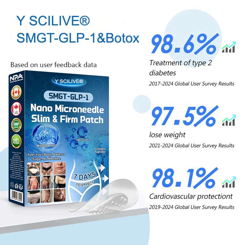 Official Store | Y SCILIVE® SMGT-GLP-1 Nano Microneedle Patch™ with Collagen & Matrixyl 3000